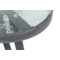 Meble ogrodowe metalowe Sevilla 150 cm Atlanta Grey / Beige Striped 6+1 z fotelem Sevilla Black / Grey Melange