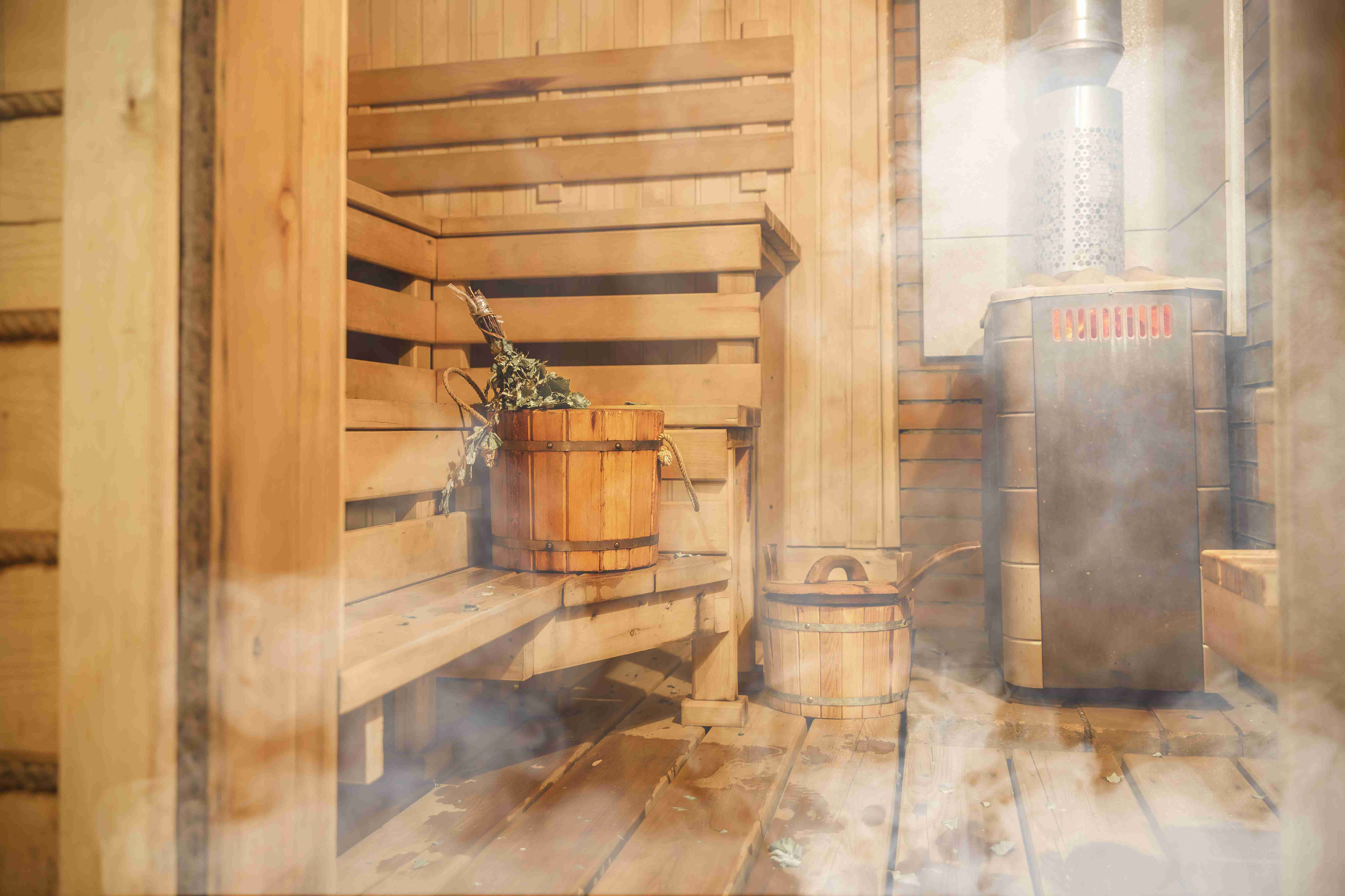 zewnętrzna sauna ogrodowa