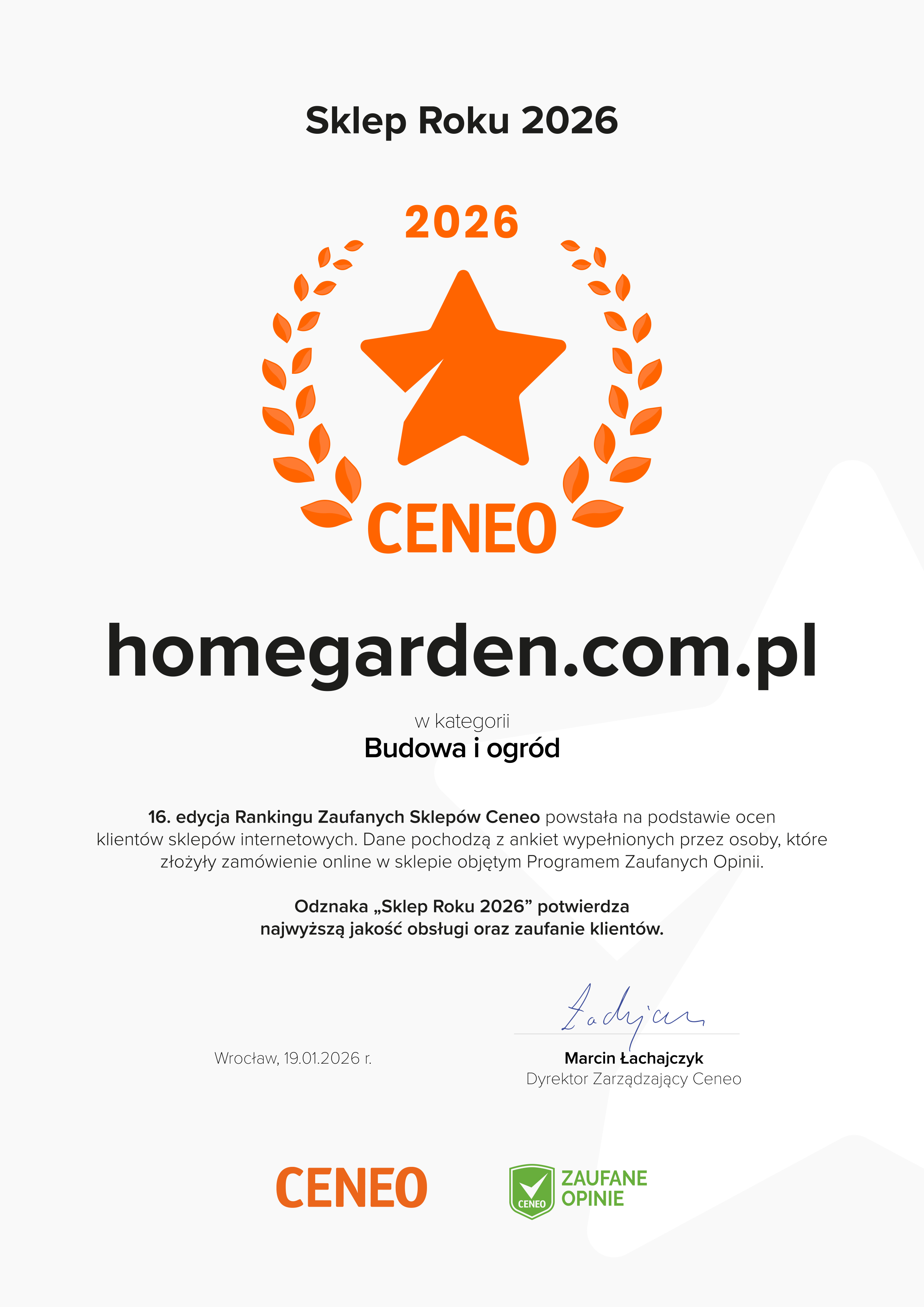 dyplom sklep roku 2026